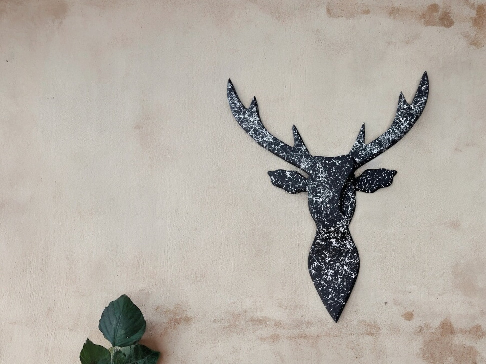 Wooden Deer Head ,  Animal Wall Art